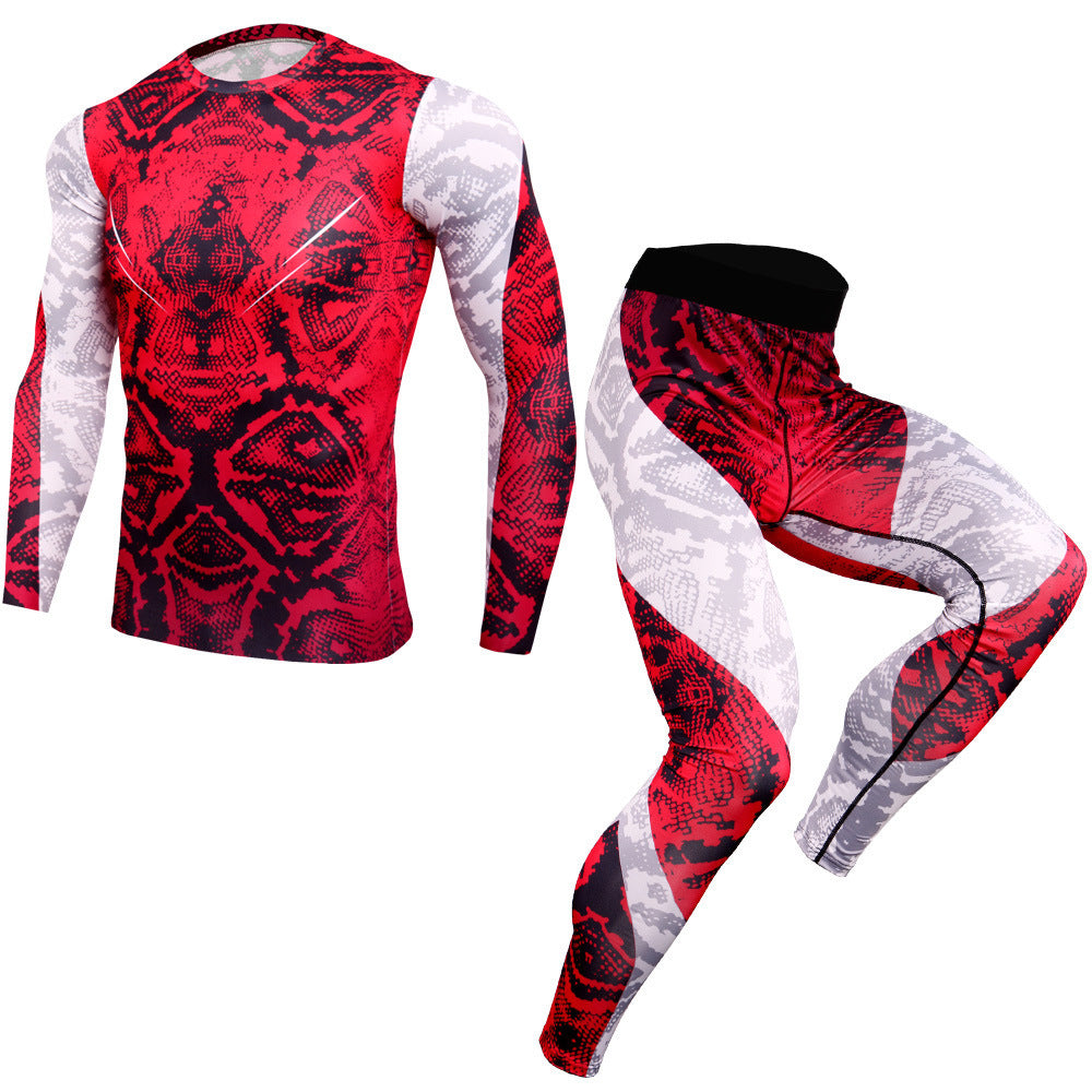 Spoted Gym Suit With Self Variation