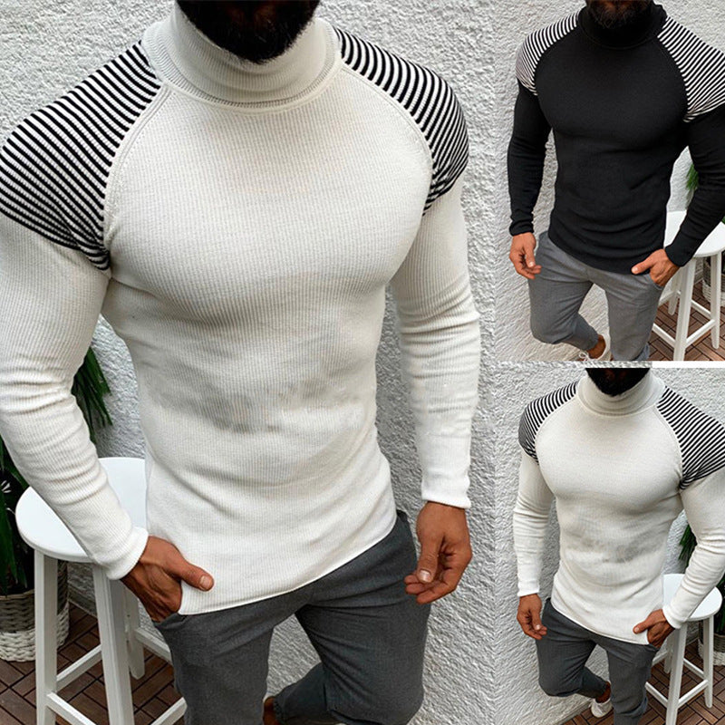 Long sleeve pullover turtleneck sweater