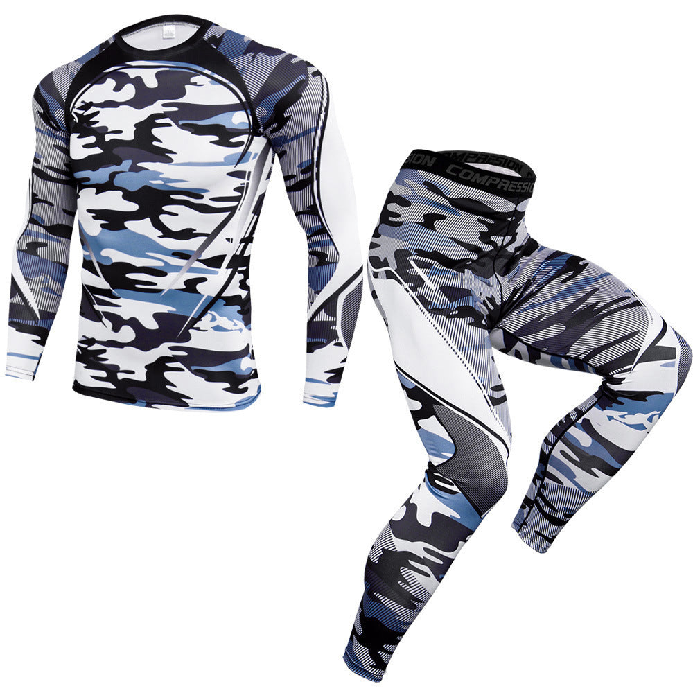 Spoted Gym Suit With Self Variation