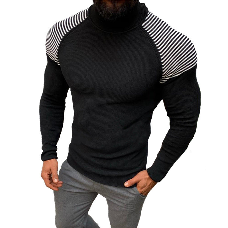 Long sleeve pullover turtleneck sweater